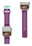 Urban Armor Gear Civilian Strap Paars, Aqua Blue Silicone Polsband voor Apple Watch