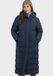 Schöffel Damesjas met capuchon, blauw, met stretch en ritssluiting