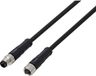 TRU COMPONENTS TC-13751996 Aansluitkabel M8 x 1, 3-polig, recht, 5 m, Zwart