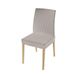 Leslie Housse de chaise avec dossier, élastique, taille unique, taupe