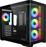 itek DARK CAVE CURVED Tower Zwart
