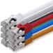 1aTTack.de 0,5m CAT7 LAN-netwerkkabel RJ45 10 Gigabit, 7 stuks - 7 kleuren