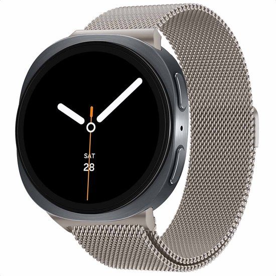 imoshion Milanees magnetisch bandje - Geschikt voor Samsung Galaxy Watch 9 (40/44mm) / Watch 8 (40/44mm) / Classic (46mm) - Sterrenlicht