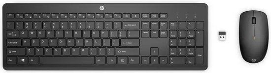 HP 235 Wireless Mouse and Keyboard Combo - QWERTY - Zwart