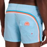 Sundek Printed Elastic Waist Zwemshort Heren - Maat M - Blauw/Wit/Oranje