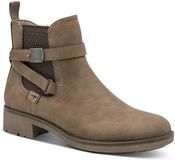 Tamaris Dames Chelseaboot 1-25812-47 341 Beige Synthetisch Textiel Rubber 39 EU
