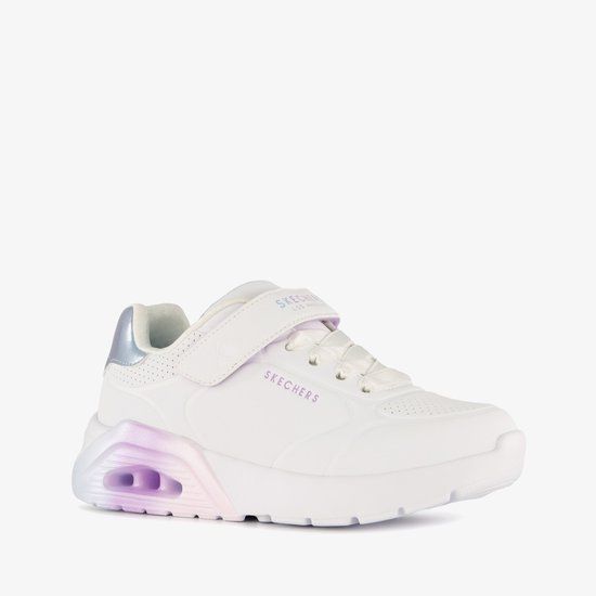 Skechers Uno Lite 2.0 - Vivid Metallic Sneakers Junior - Women - Size 34 - White/Purple/Pink/Silver