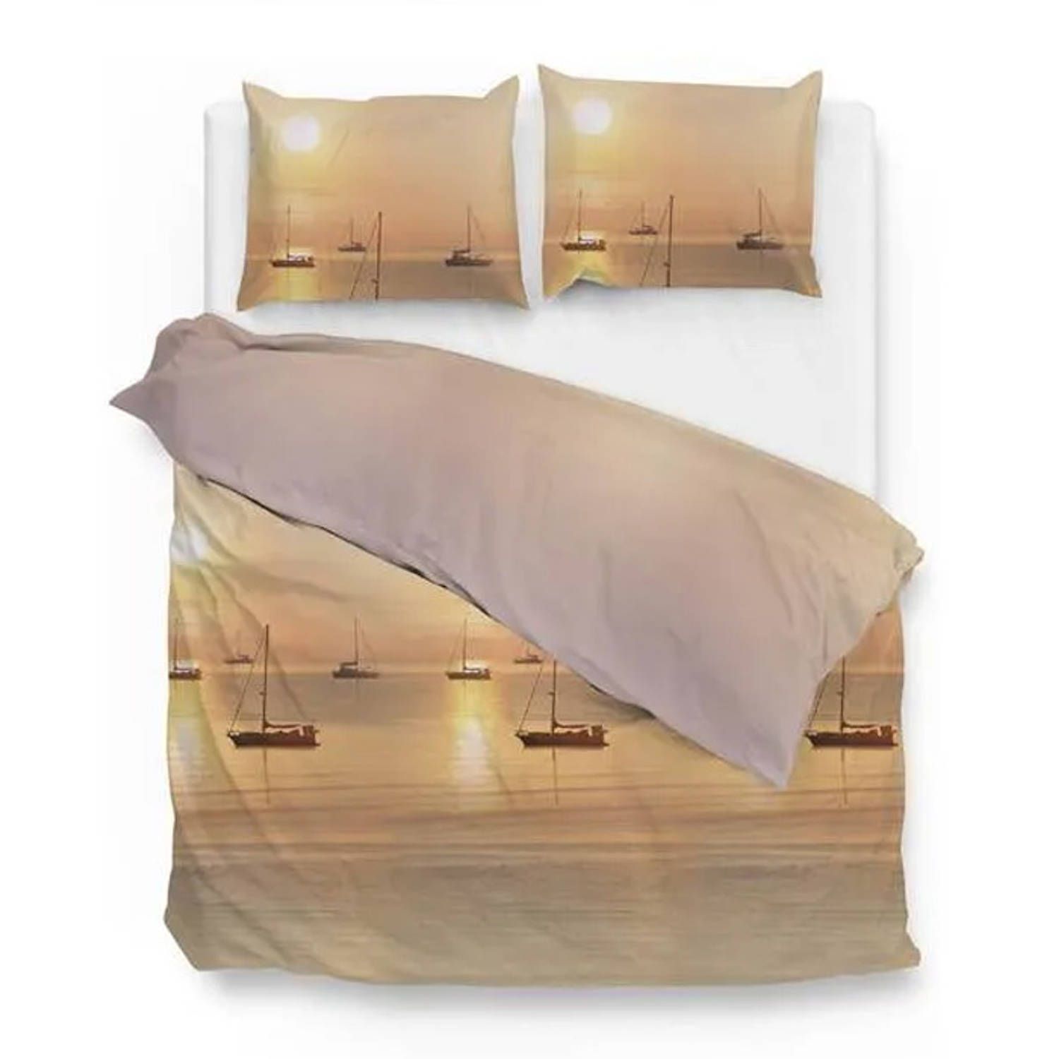 Zo!Home Casper Dekbedovertrek - Naturel - 1-persoons 140x200/220 cm