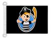 AZ FLAG Bootvlag Piratenjongen 45x30 cm Mesh Polyester Plastic Ringen