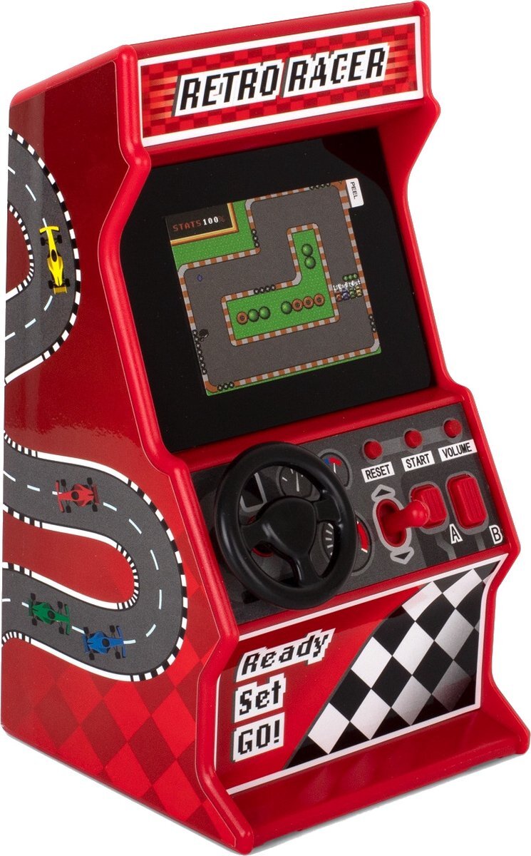 THUMBS UP 1002731 Retro Arcade racemachine, rood