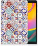 B2Ctelecom Samsung Galaxy Tab A 10.1 (2019) Tablethoesje Tiles Color