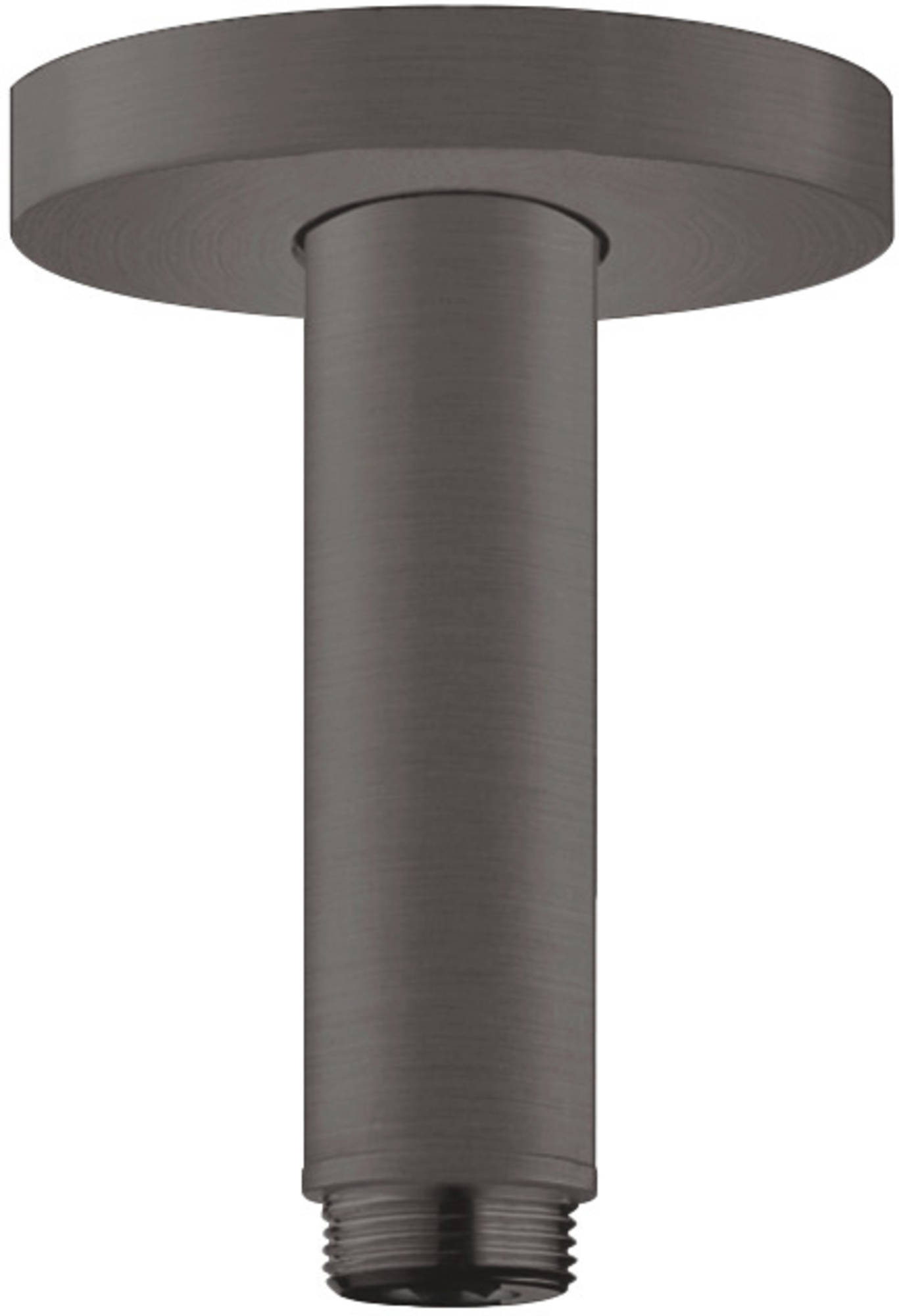 Hansgrohe Plafondbevestiging 10 cm Brushed Black Chroom zwart