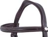 QHP Hoofdstel Luxe Stiksel - bruin - Pony