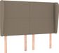 vidaXL Hoofdbord - Stof - Taupe - 147x23x118/128 cm
