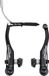 V-zwarte Shimano Deore V-brake Trekking achter Zwart
