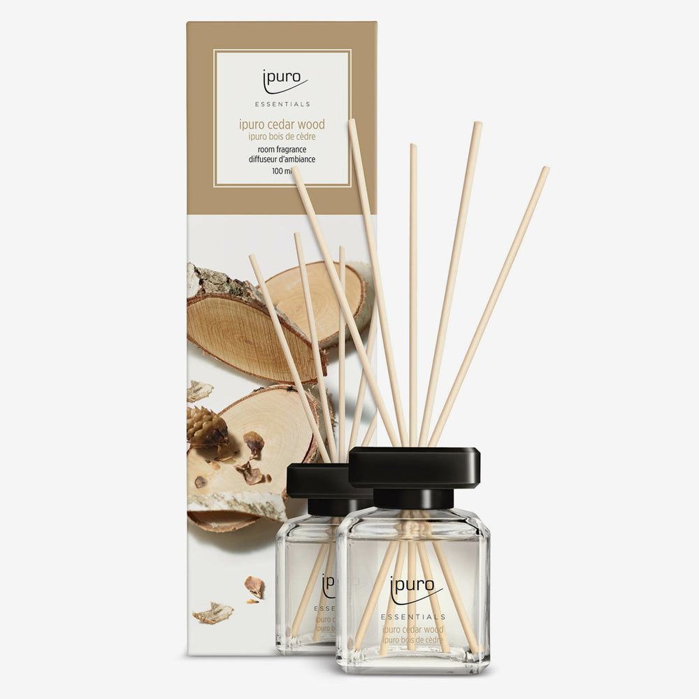 ipuro ESSENTIALS Cedar Wood Reed Aroma Diffuser - Brown - 0.1l