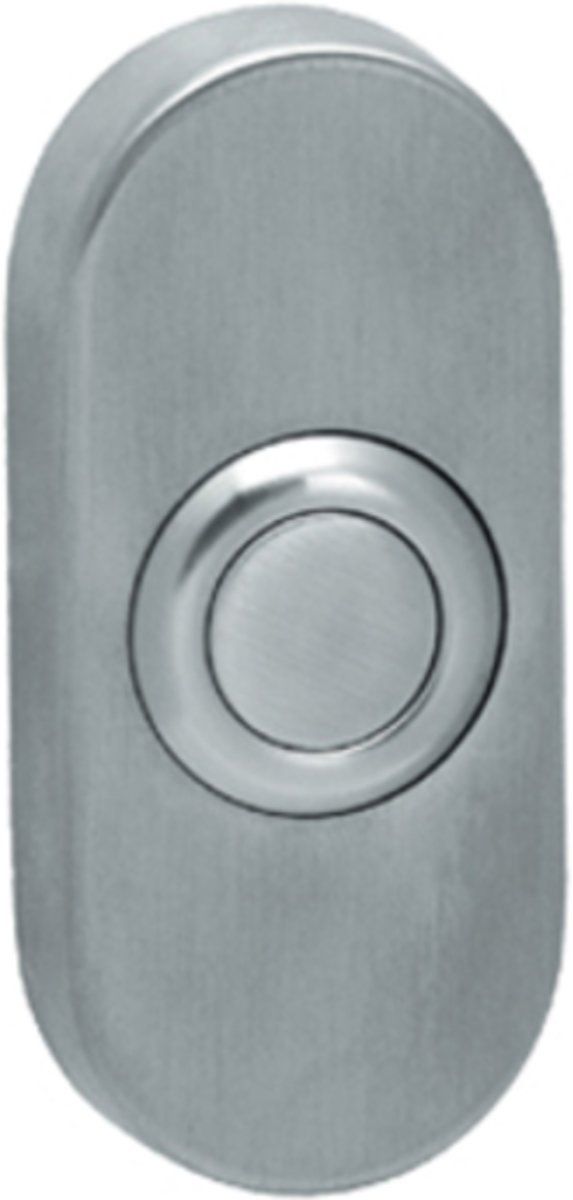 Artitec RVS Beldrukker Ovaal - 68 x 30 mm