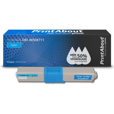 PrintAbout Compatible Toner Cyaan for OKI C332dn, MC363dn - 3000 pages