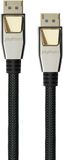 Python PREMIUM DisplayPort 2.0 kabel - 3 m - 54 Gbit/s, UHBR 13.5-4K @240Hz / 8K @60Hz - koperen geleider - nylon gevlochten - zwart