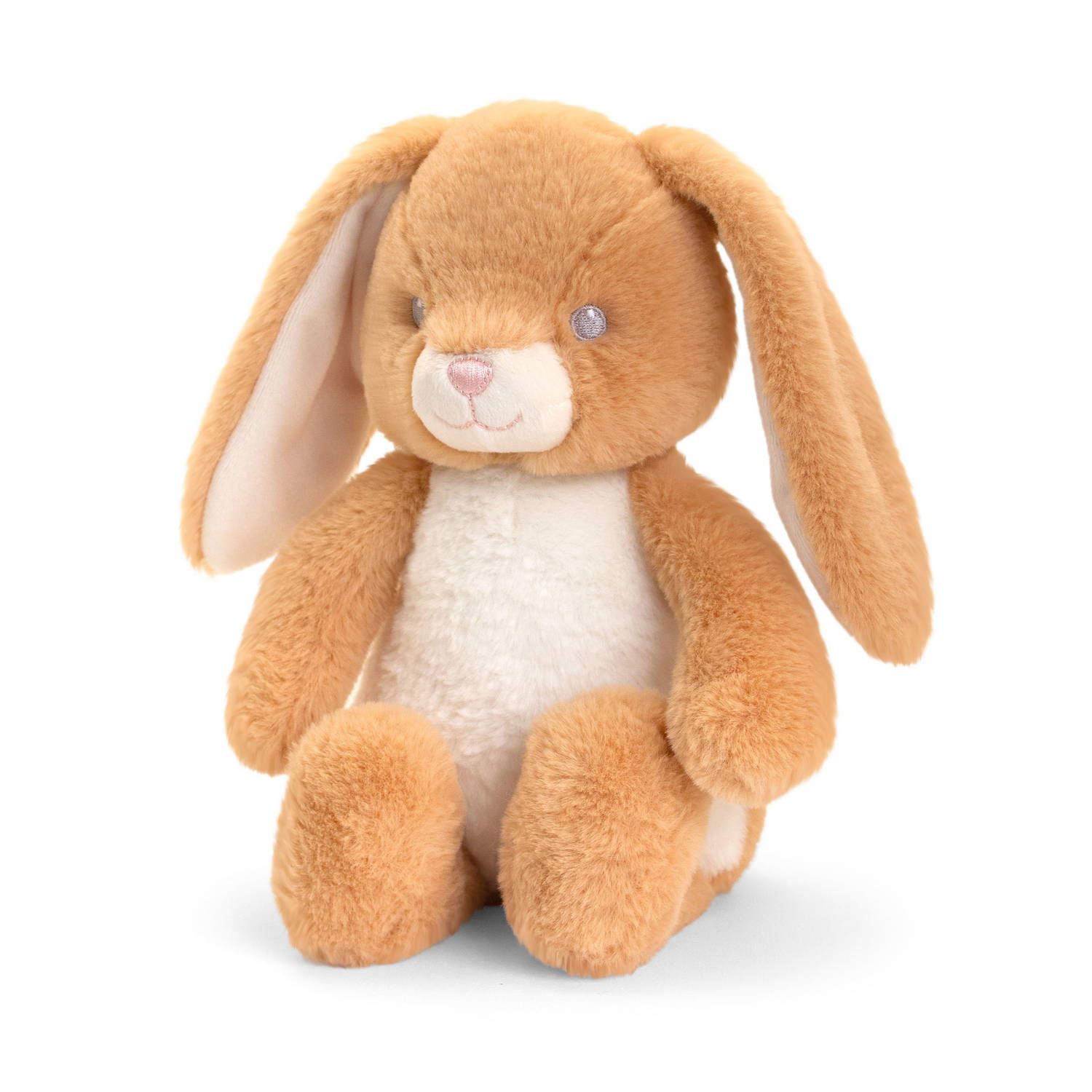 Keel Toys Knuffel Konijn Bruin 25 cm - Pluche Dierenknuffel