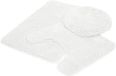 Kids Zone Home Linen Set van 3 badmatten, robuust, antislip, zuiver wit