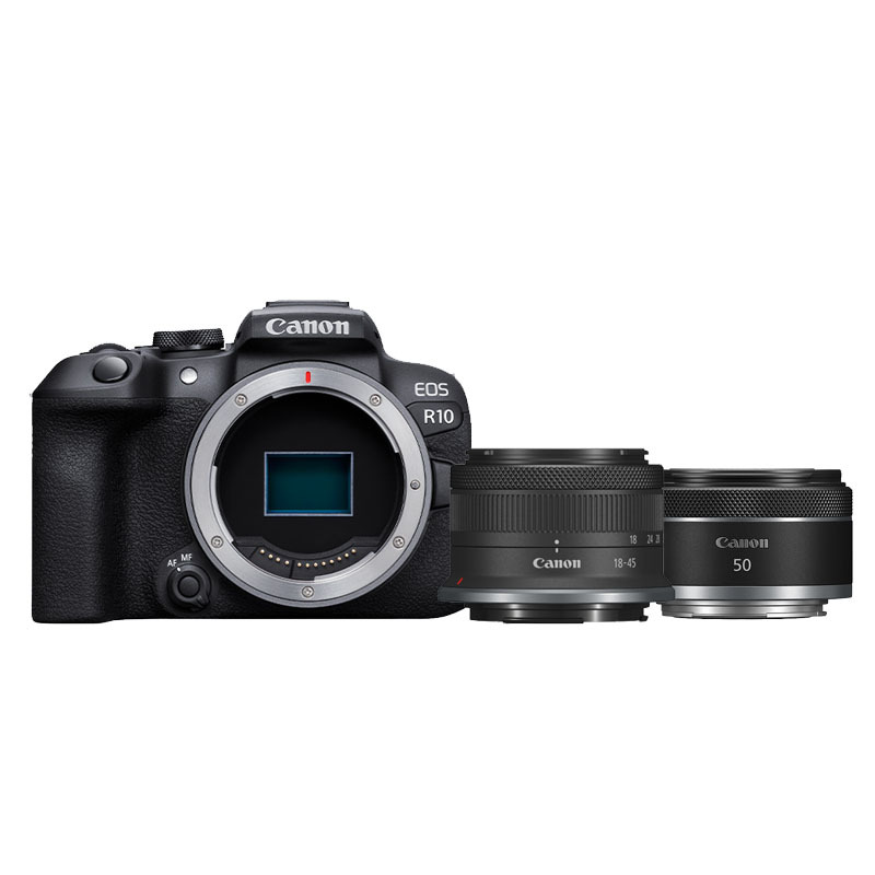 Canon Canon EOS R10 + RF-S 18-45mm F/4.5-6.3 IS STM + RF 50mm F/1.8 STM