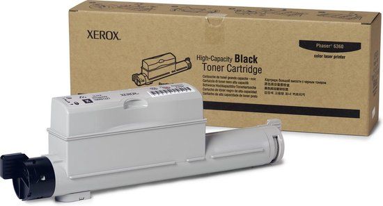 Xerox 106R01221 Black Toner Cartridge - 18000 Pages - Compatible with Xerox 6360 Printers