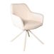 Lizzely Garden & Living Eetkamerstoel met armleuning draaibaar beige stof Lies eetstoel zetel