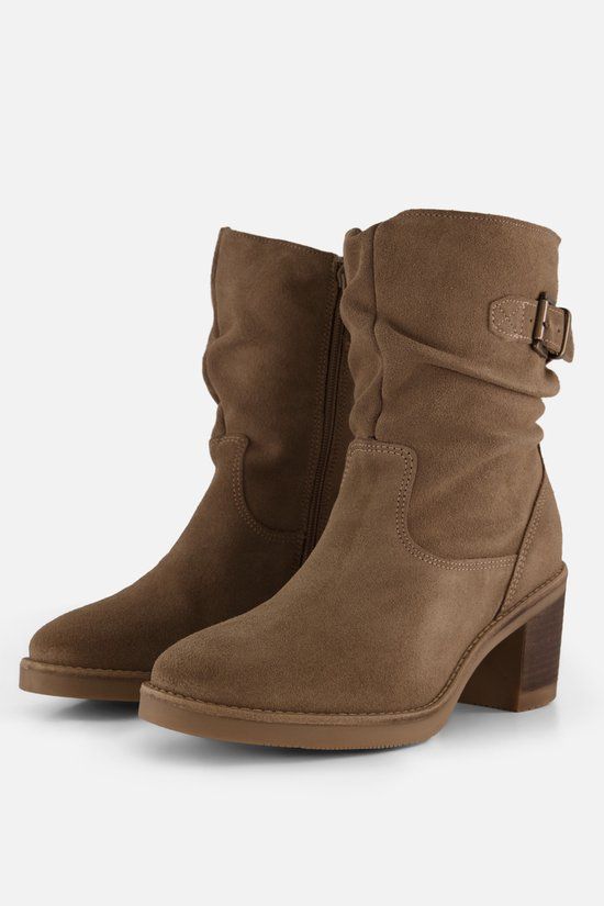 Cellini Enkellaarzen Met Hak beige Suède - Maat 42