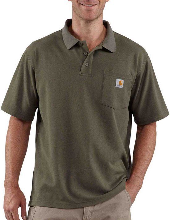 Carhartt Pocket Polo Shirt - Moss - Men's S
