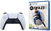 Sony Interactive Entertainment DualSense + FIFA 23 Zwart, Wit Bluetooth Gamepad