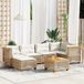 Prolenta Maison Exclusive - Ensemble de salon de jardin 7 pièces avec coussins, polyrotin beige