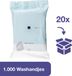 ABENA Molton Wegwerp Washandjes – 1.000 washandjes