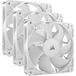 CORSAIR RS120 120 mm PWM Ventilatoren – Daisy-Chain Aansluiting – Geluidsarm – Magnetische Koepellager – Drievoudig Pakket – Wit