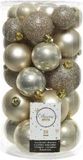 Decoris Kerstballen - 60 stuks - Champagne - 4-5-6 cm - Kunststof