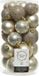 Decoris Kerstballen - 60 stuks - Champagne - 4-5-6 cm - Kunststof