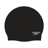 Speedo Unisex badmuts Plain Moulded Silicone, zwart, één maat, 8-709849097