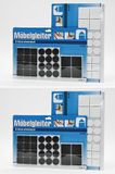 Merkloos 2x Antikras rubber/meubelviltjes wit 28-delig - meubel viltjes