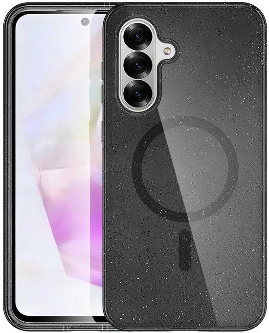 imoshion Sparkle Backcover met MagSafe voor de Samsung Galaxy A36 - Glitter Zwart