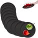 Merkloos Relaxdays Horeca Dienblad - Set van 10 - Antislip - Rond - Ø 35 cm - Zwart