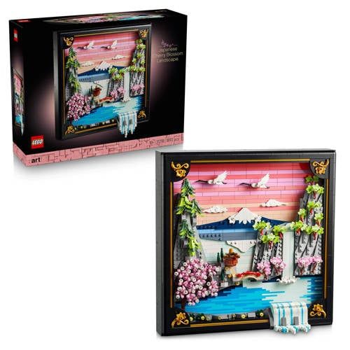 LEGO® Art Landschap met Japanse Kersenbloesems Wanddecoratie - 31218