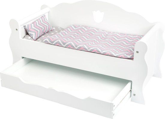 small foot - Doll's Day Bed - White - For Baby Dolls - 3+ Years
