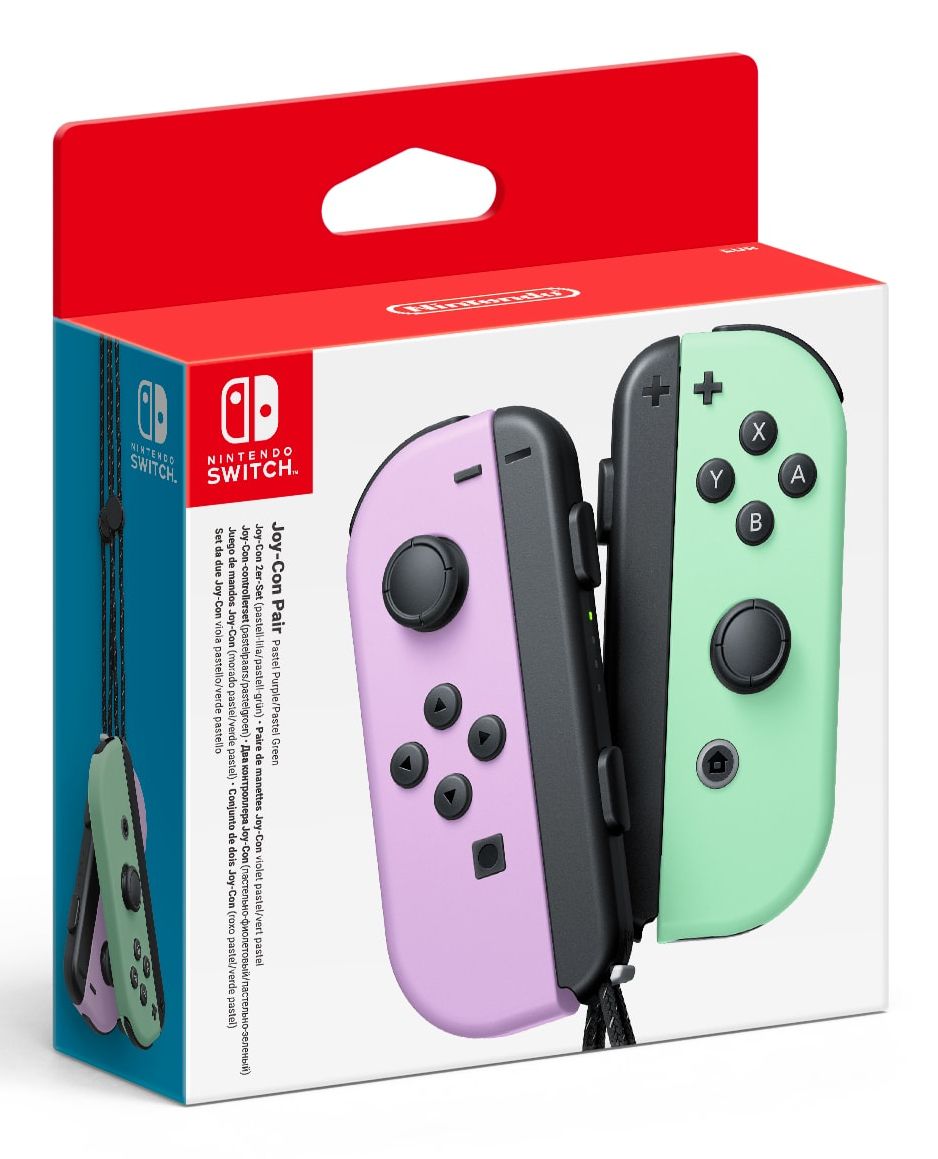 Nintendo Switch Joy-Con Controller Pair - Pastel Purple & Green - Wireless Gamepad for Nintendo Switch & OLED
