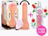 Centauro Love Cherry Magnus 3.0 Realistic Vibrating and Rotating Dildo Remote Control Liquid Silicone
