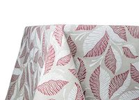 BIANCHERIAWEB Tafelkleed voor keuken en woonkamer, motief Linfa Bordeaux, gemaakt in Italië, tafelkleed van 100% katoen, 90 x 90 cm