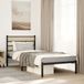 Maison Exclusive - Lit exclusif en métal, finition chêne Sonoma, sans matelas, dimensions 100x200 cm