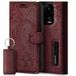 SURAZO Premium Hoes voor mobiele telefoon voor Xiaomi 14 5G, van leer – klapbaar, echt leer, beschermhoes met magneet, kaartenvak, RFID-bescherming, bloemenpatroon, flipcase, portemonneehoes, leren