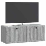 vidaXL Wandmontage TV-kast Grijs sonoma 78,5 x 31 x 30 cm Bewerkt hout