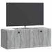 vidaXL Wandmontage TV-kast Grijs sonoma 78,5 x 31 x 30 cm Bewerkt hout