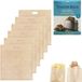 Merkloos / Sans marque Shenzhen Haorui Industrial Technology Co., Ltd. Herbruikbare Broodroosterzakken - Beige - 17 x 19 cm